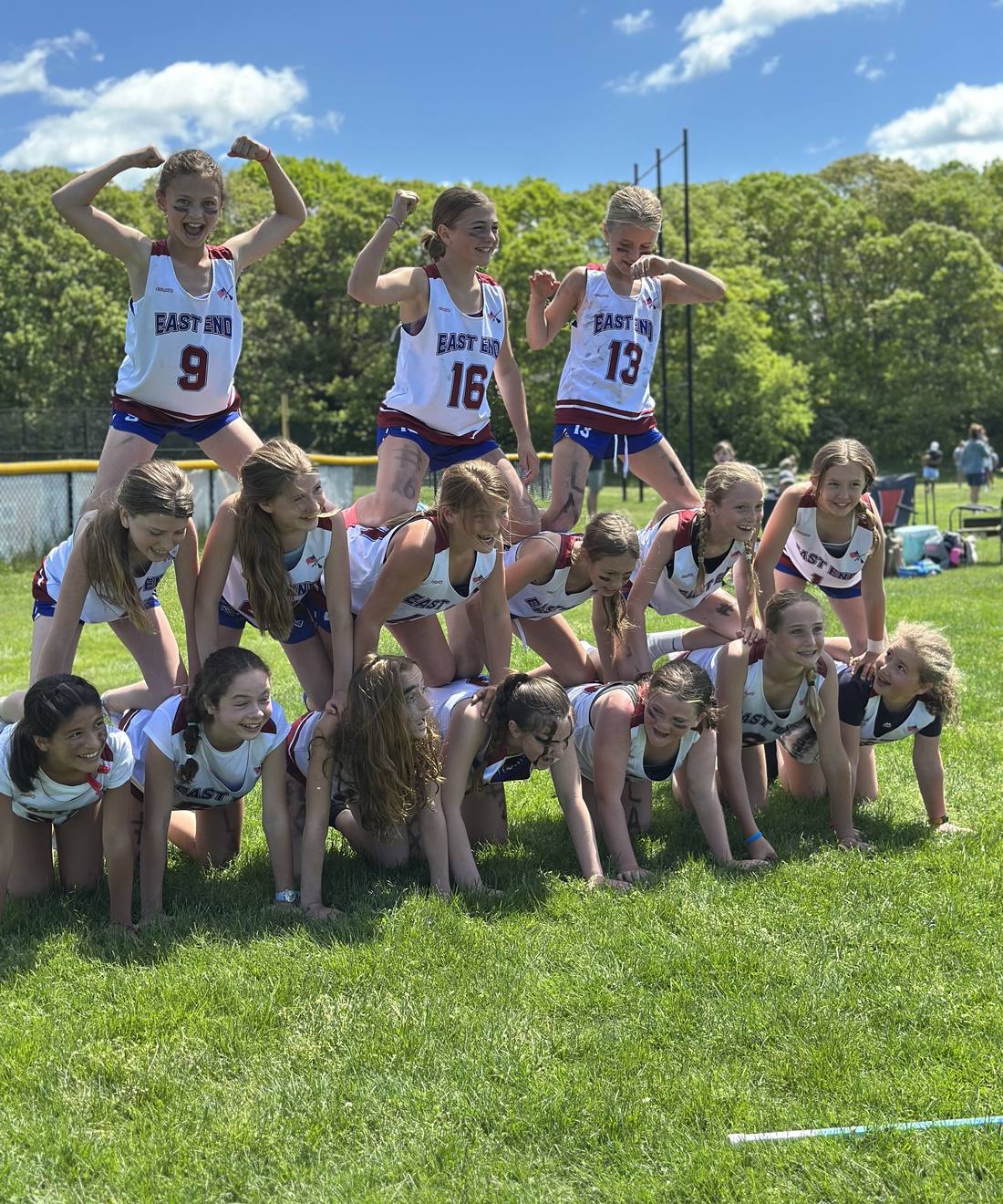 Girls team celebrating