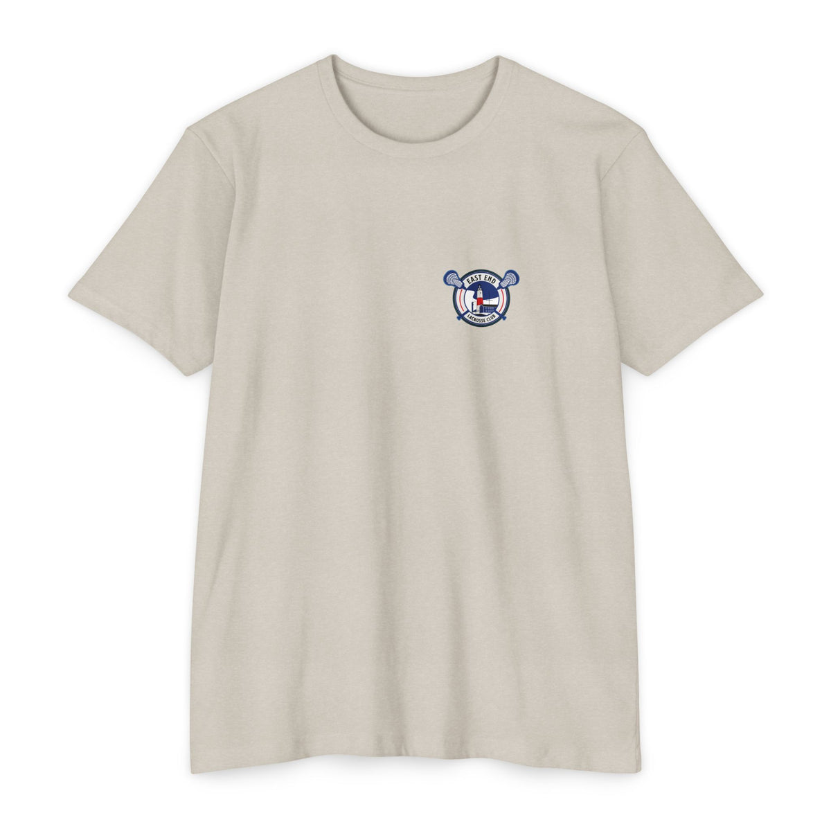 CVC Sand: East End Pizza Lacrosse Tee front view
