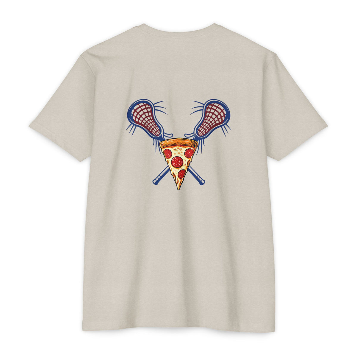 CVC Sand: East End Pizza Lacrosse Tee back view